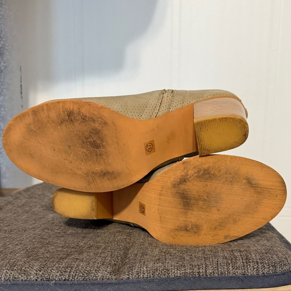 Tan Heeled Booties - Picture 7 of 8